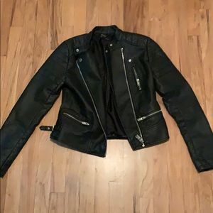 Zara biker jacket with zips